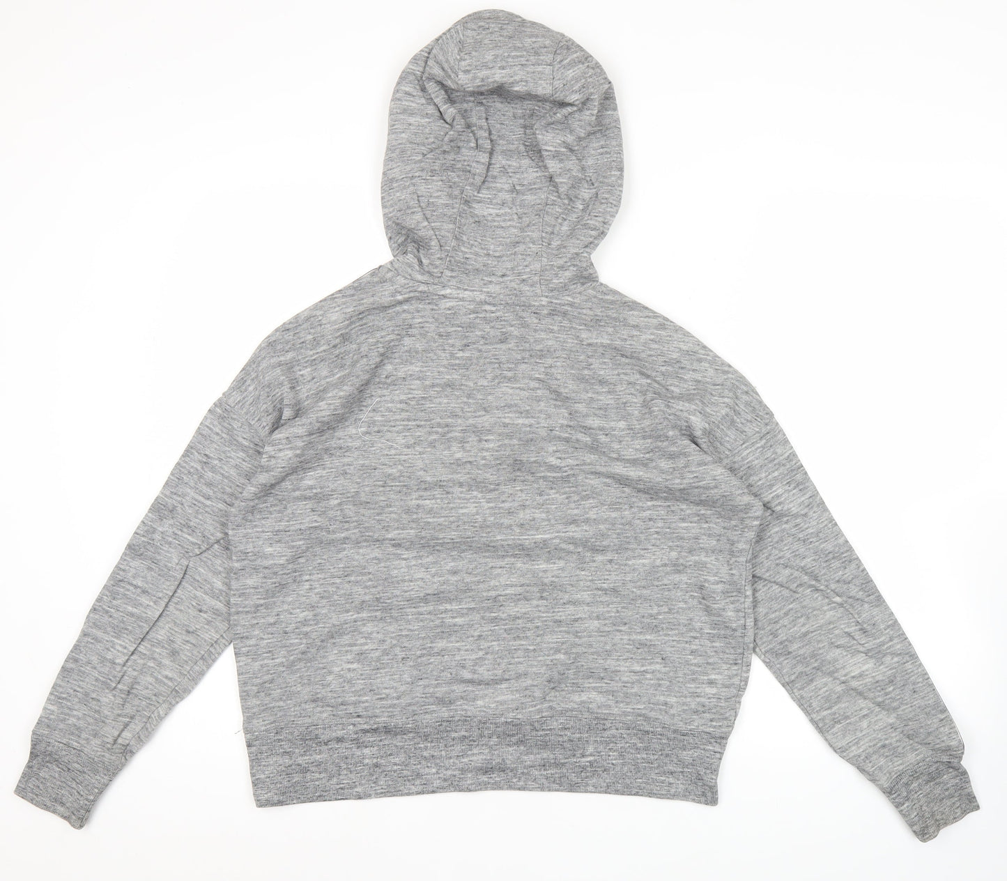 Calvin Klein Performance Womens Grey Hoodie XS Pullover Logo Tape Hooded