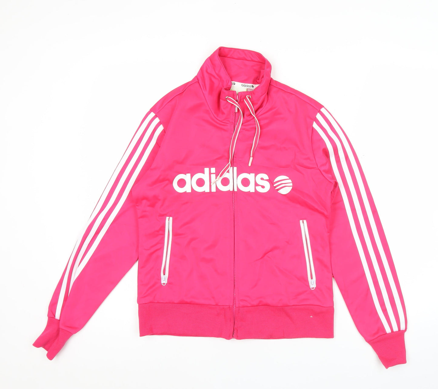 Adidas Women’s Pink Track Jacket Size 12 Full Zip Sportswear