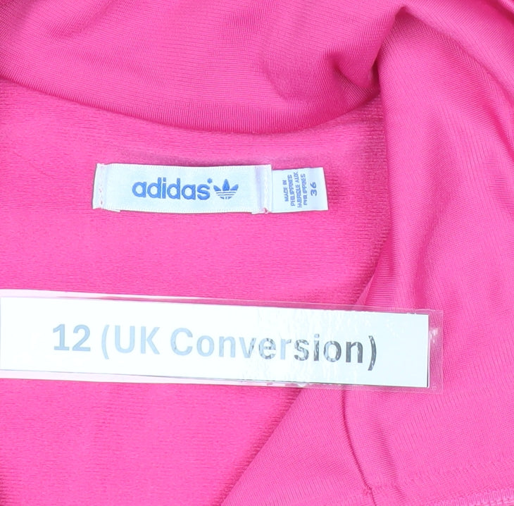 Adidas Women’s Pink Track Jacket Size 12 Full Zip Sportswear