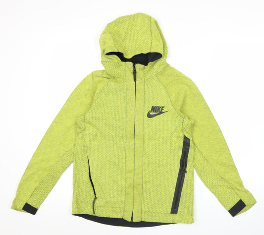 Nike Unisex Adults Green Full Zip Hoodie Jacket Size L