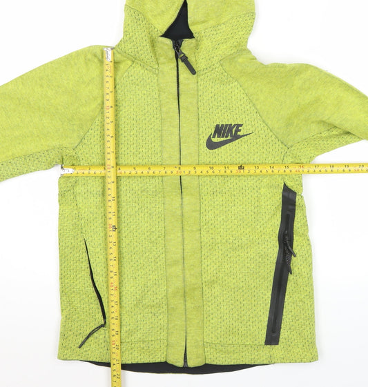 Nike Unisex Adults Green Full Zip Hoodie Jacket Size L