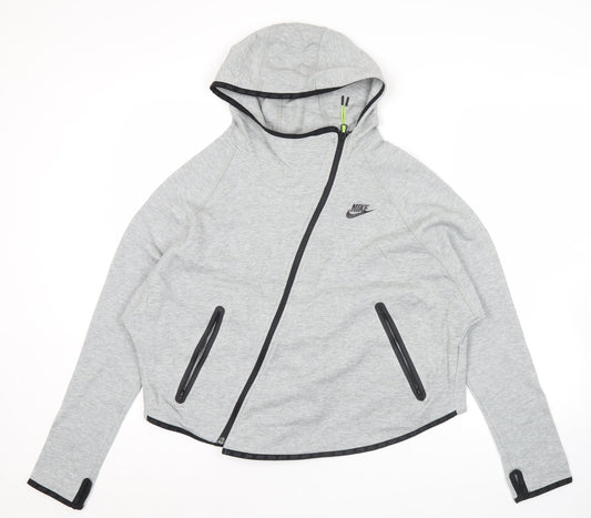 Nike Women’s Grey XL Hoodie Full Zip Lightweight Sportswear