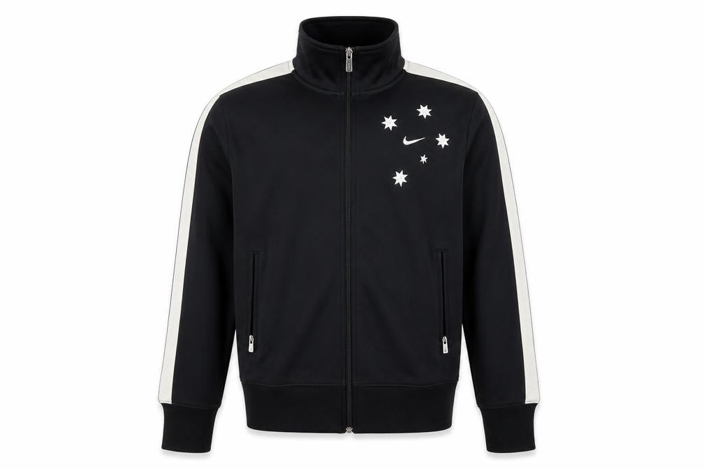 Nike Men's Black XL Track Jacket Full Zip Tennis Sportswear