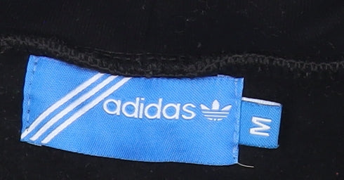 Adidas Mens Black Full Zip Hoodie M Regular Fit Sportswear