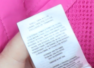 Columbia Teens Pink Waterproof Hooded Rain Jacket L 14/15