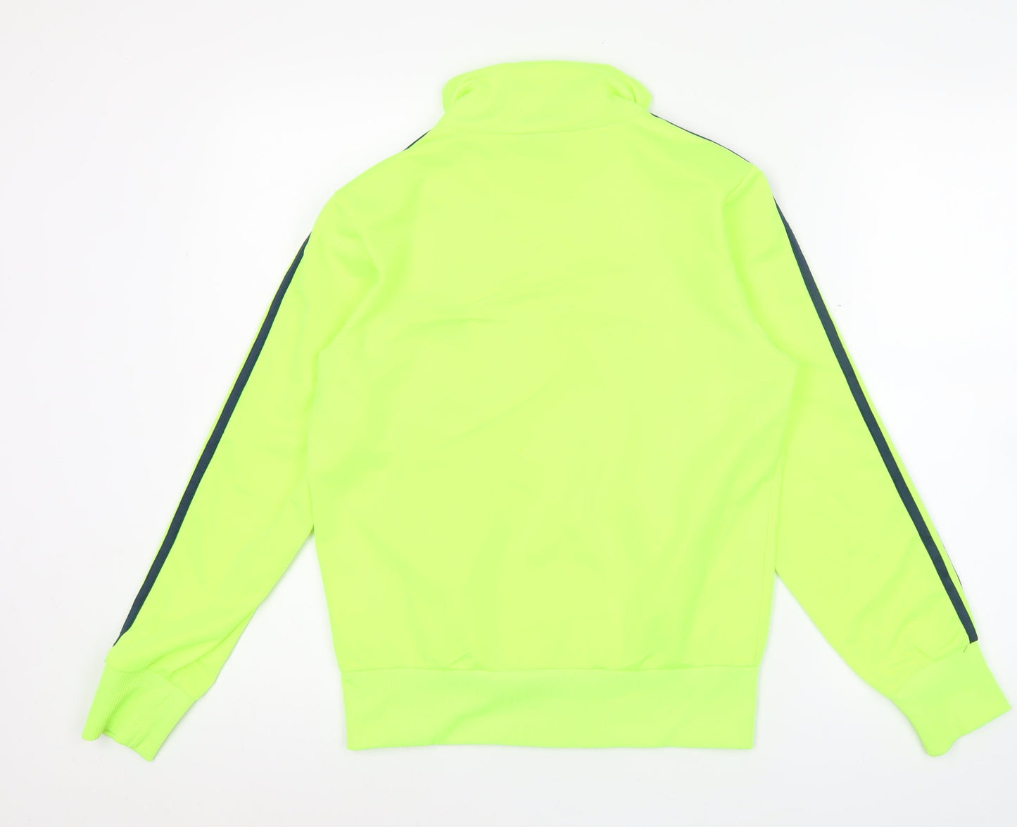 Adidas Men’s Green Track Jacket Size L Full Zip Polyester