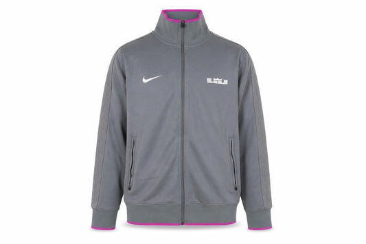 Nike Men’s Grey Track Jacket L Full Zip Lightweight Sportswear