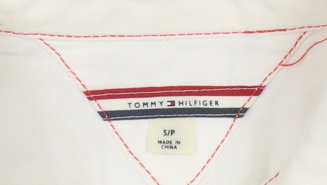 Tommy Hilfiger Women’s White Cotton Denim Jacket Size S Casual