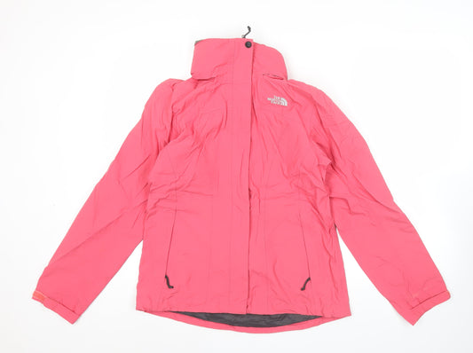 The North Face Womens Pink Waterproof Hooded Jacket Size 6