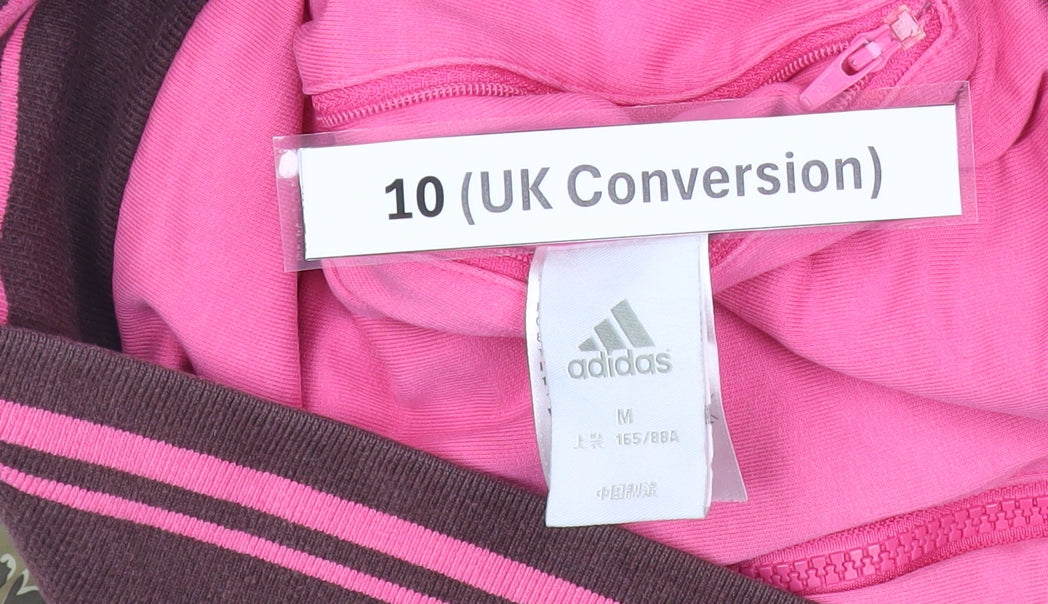 Adidas Womens Multicoloured Leopard Print Bomber Jacket Size 10