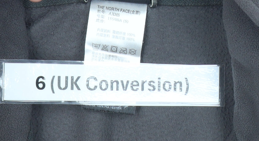 The North Face Womens Grey Fleece Jacket Size 6 Full Zip Outdoor