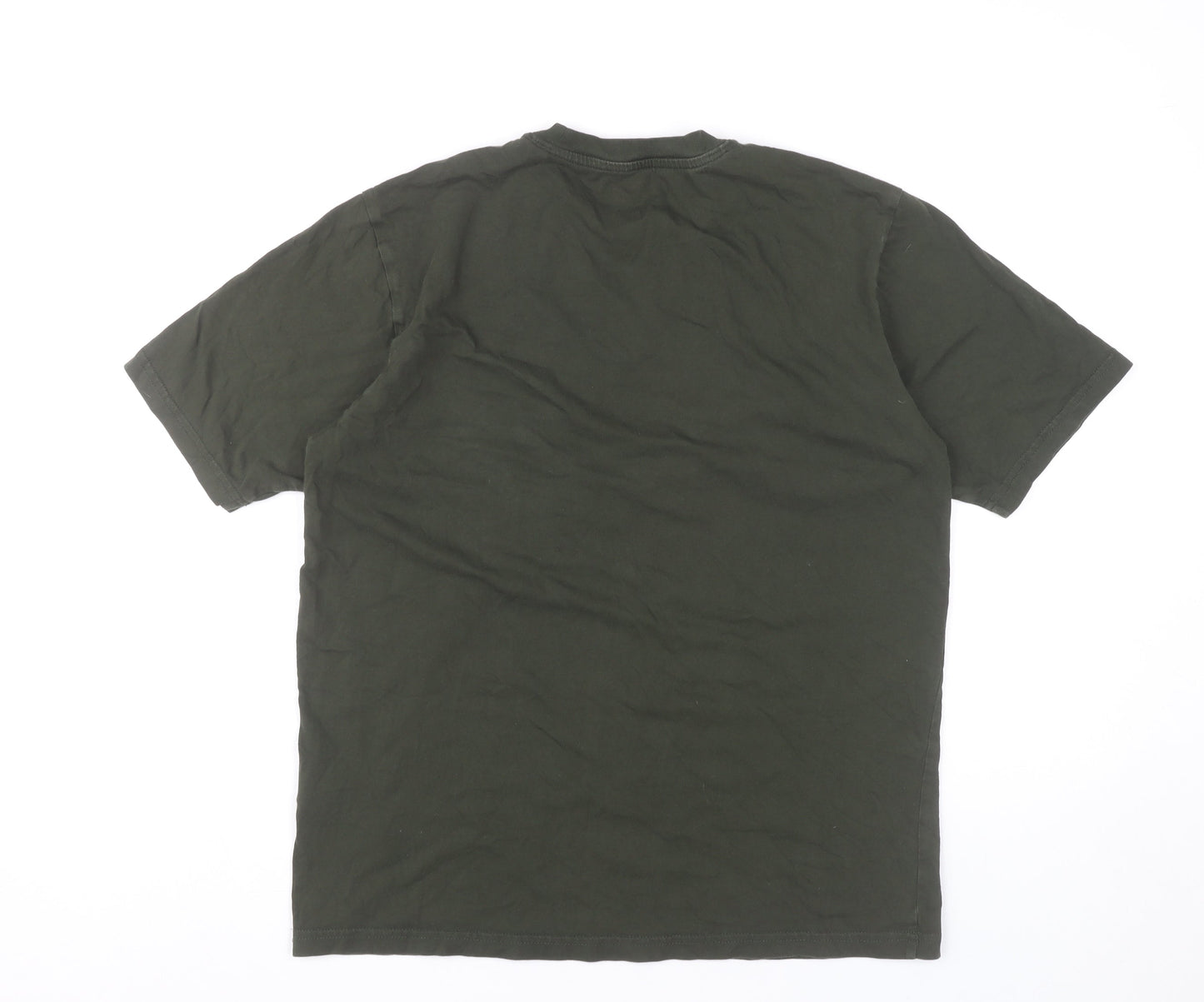 Dickies Men's Green Small Regular Fit Cotton Crew Neck T-Shirt