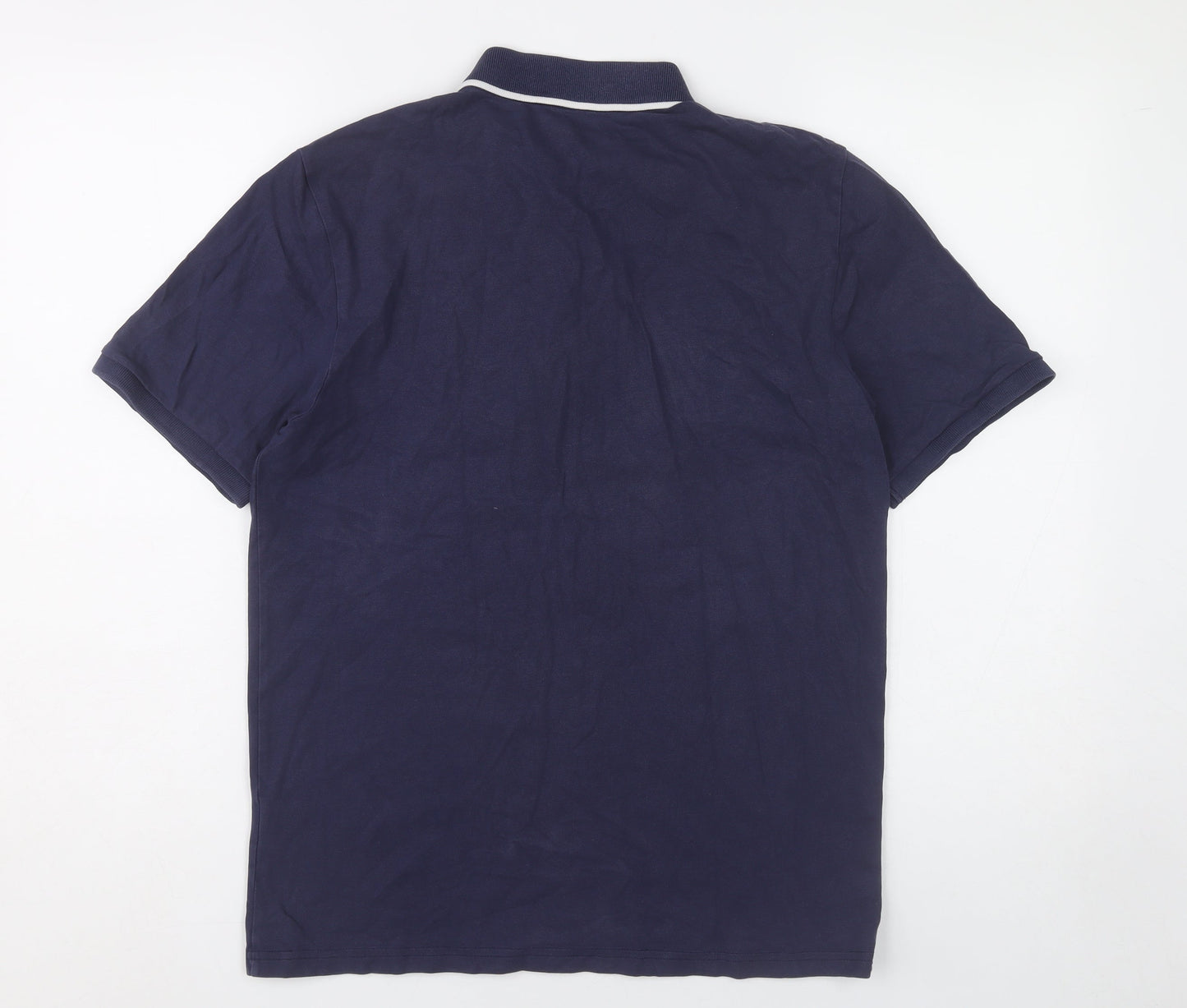 Fila Men's Blue Small Polo Shirt Pima Cotton Stretch Casual
