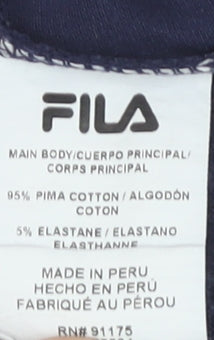 Fila Men's Blue Small Polo Shirt Pima Cotton Stretch Casual
