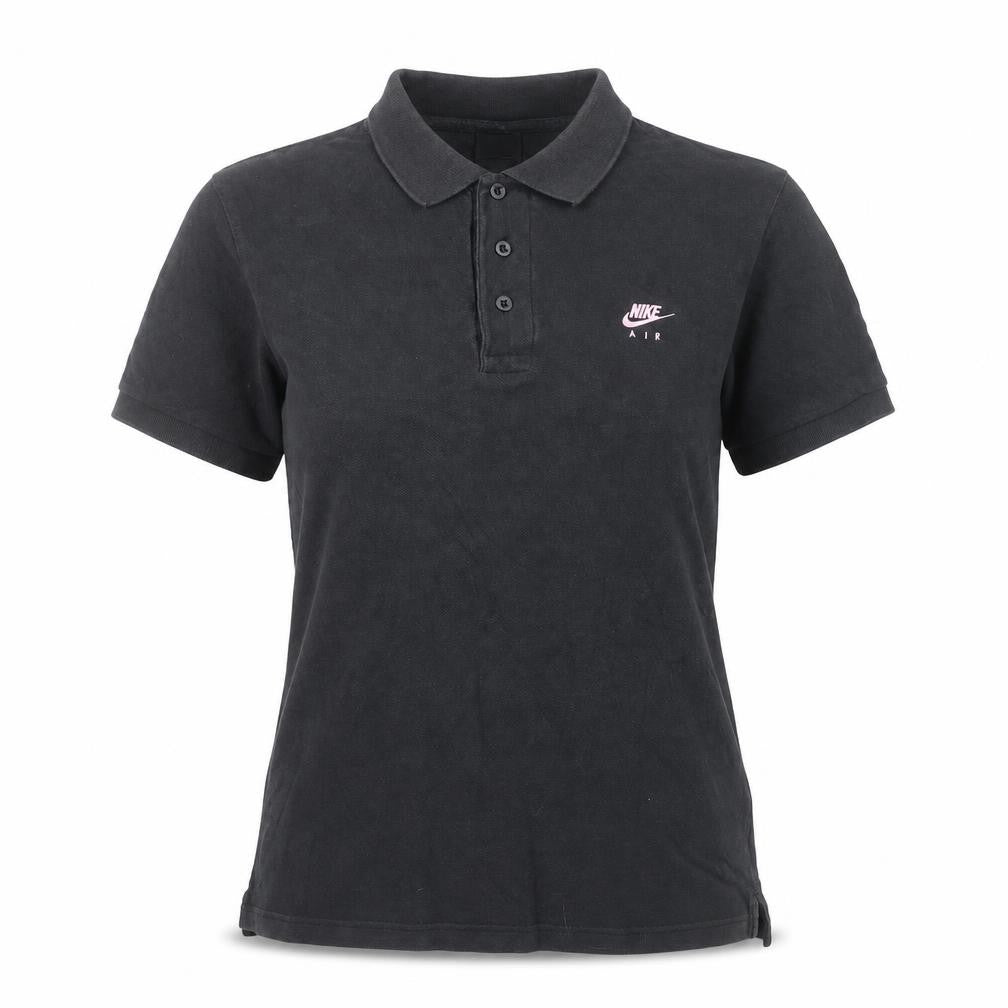Womens UK Size S Nike Black 100% Cotton Polo