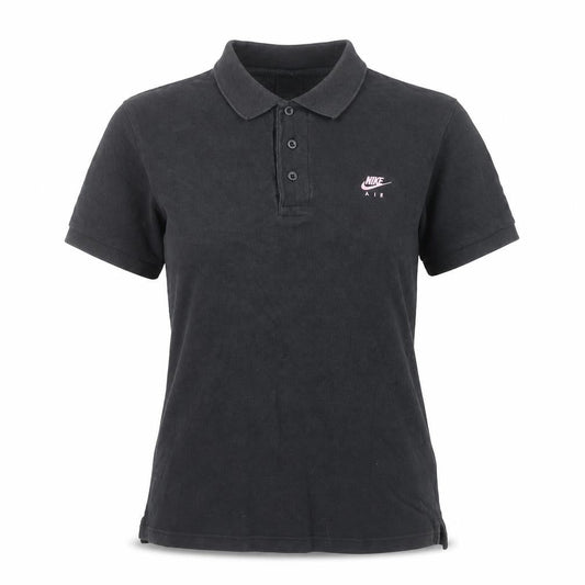 Womens UK Size S Nike Black 100% Cotton Polo