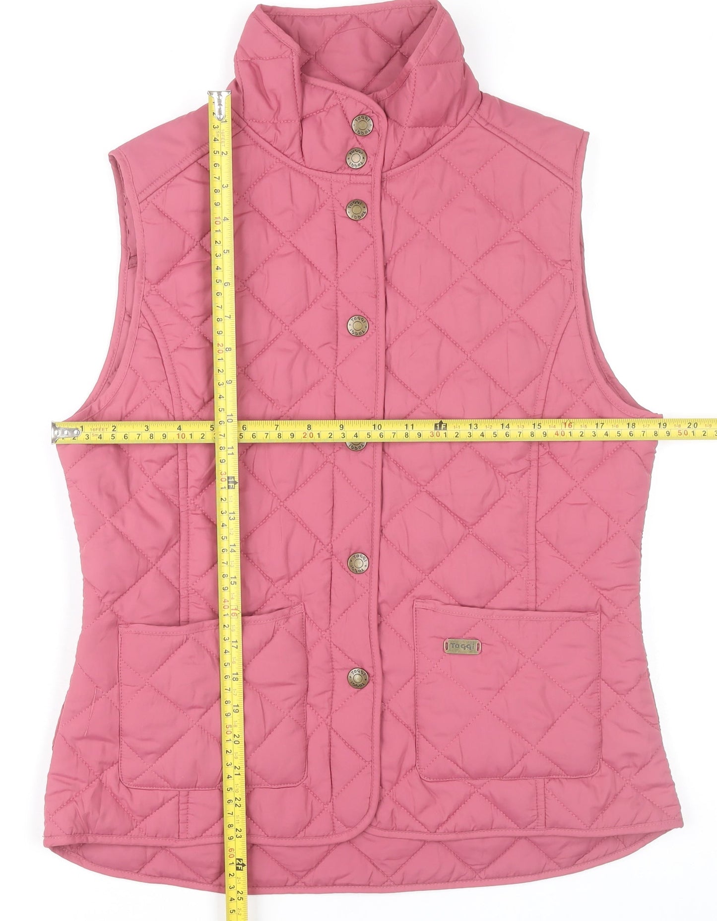 Toggi Women’s Pink Quilted Waistcoat UK 12 Outdoor Sleeveless