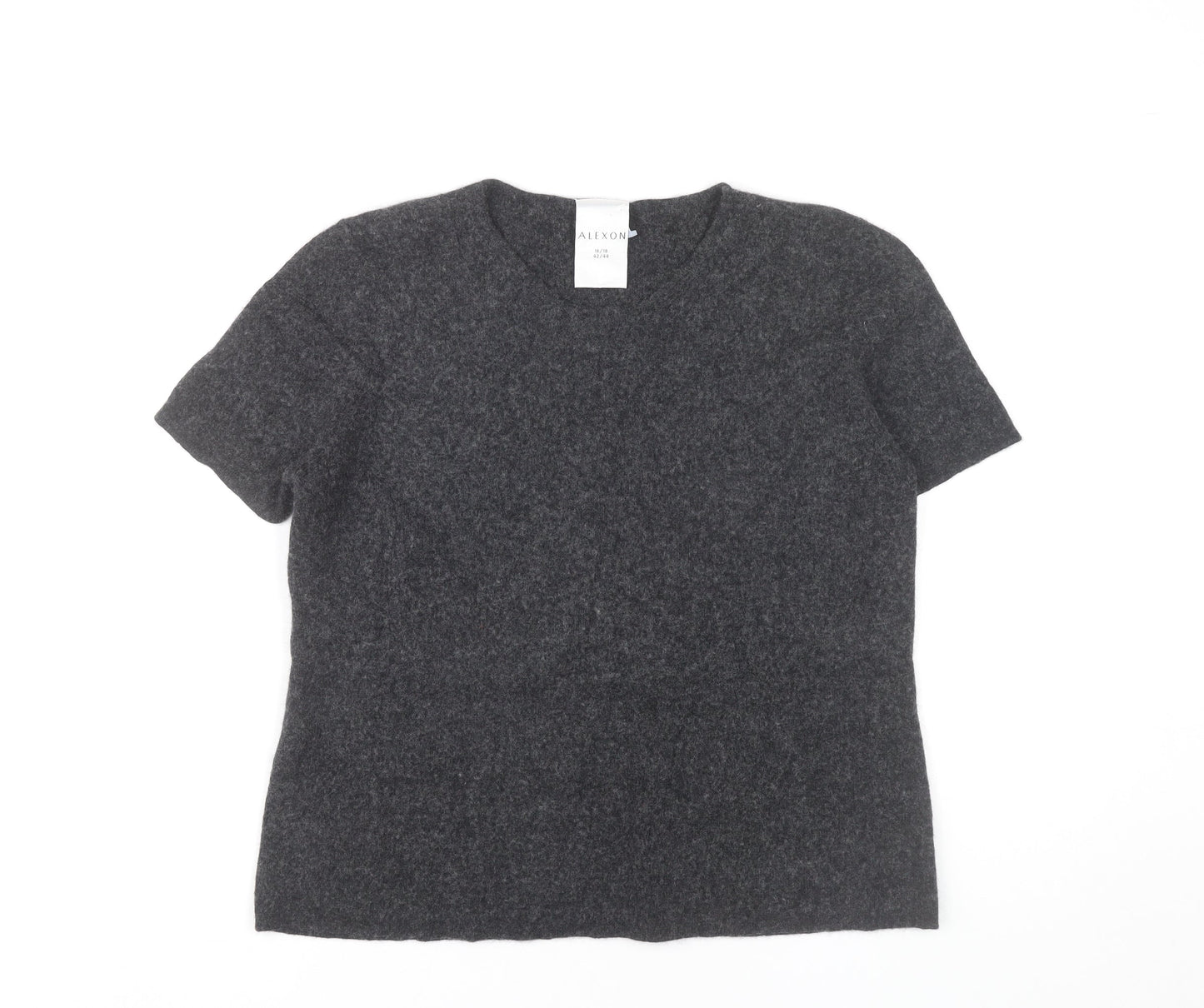 Alexon Women’s Grey Wool Cashmere Blend Pullover Jumper Size 16/18