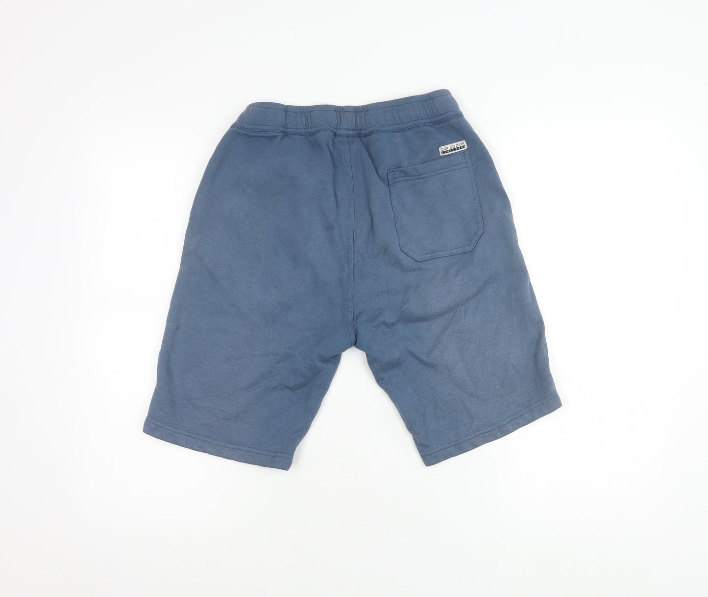 Duck and Cover Boys Blue M Sweat Shorts with Drawstring Pockets