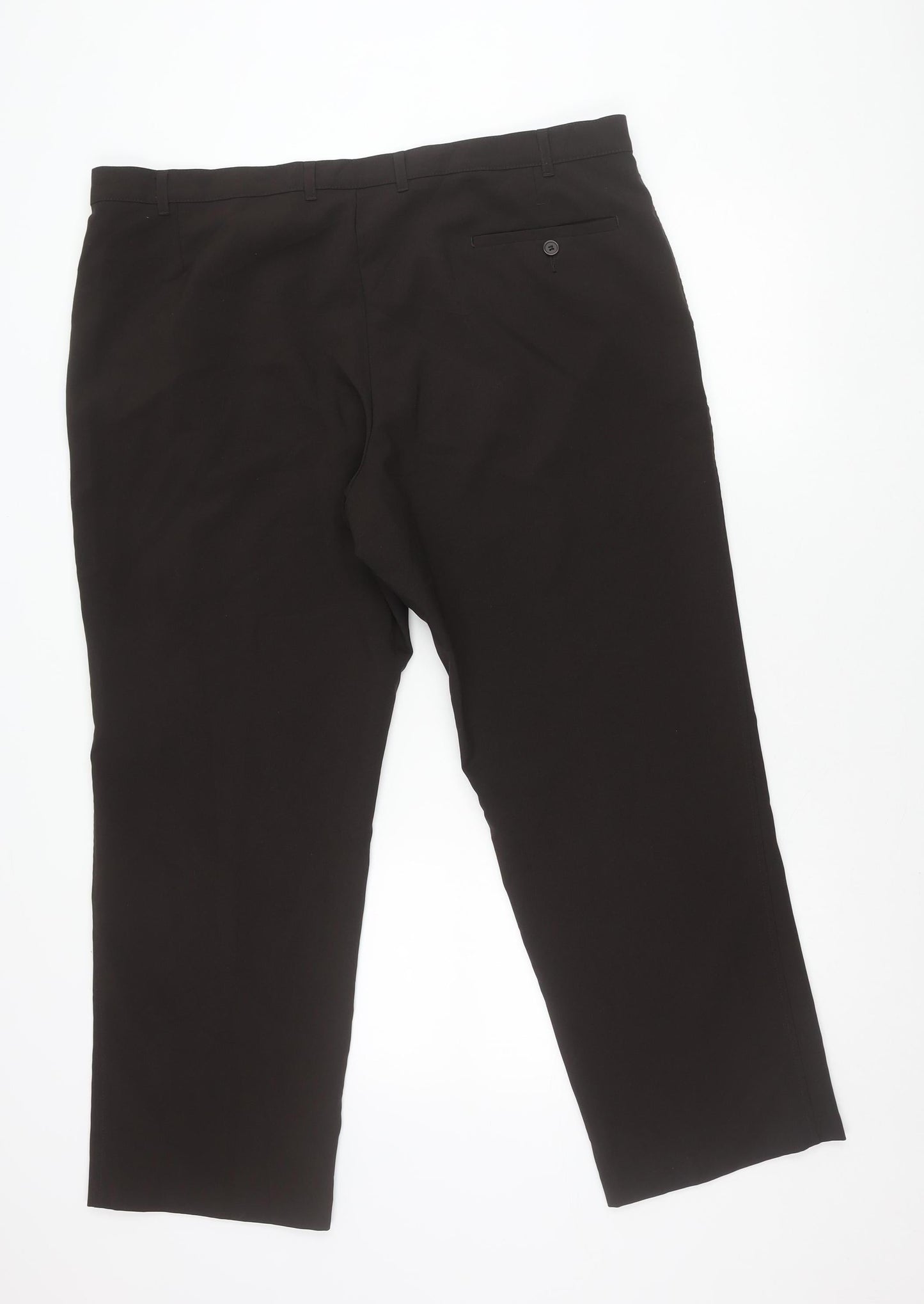 Marks and Spencer Men's Brown 42in Waist 29in Leg Dress Pants