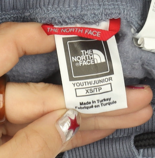 The North Face Boys Blue XS Jogger Sweatpants Tapered Fleece