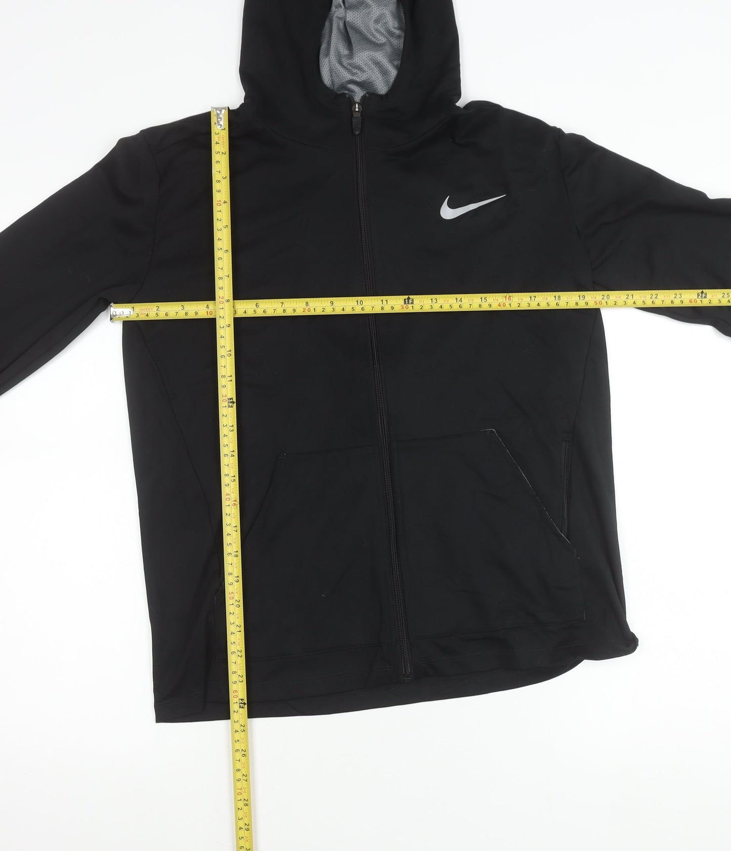 Nike Boys Black XL Dri-FIT Full Zip Hoodie Sweatshirt Activewear