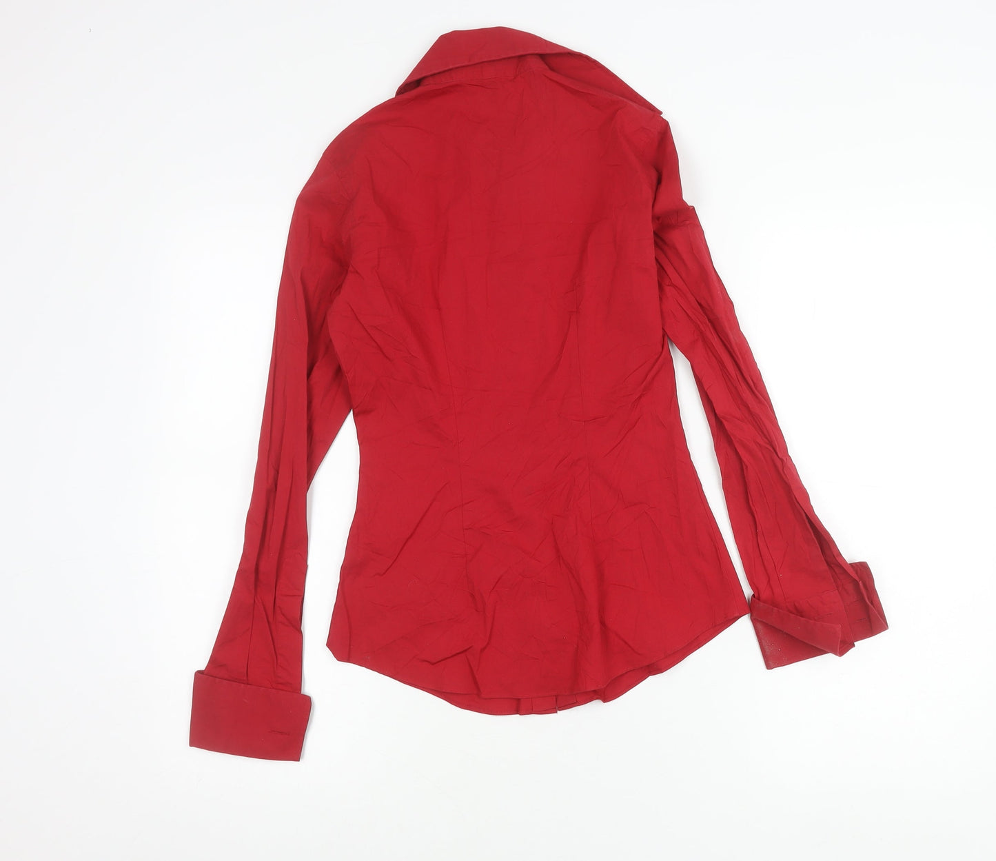 Hawes & Curtis Women’s Red Fitted Button-Up Shirt Size 6