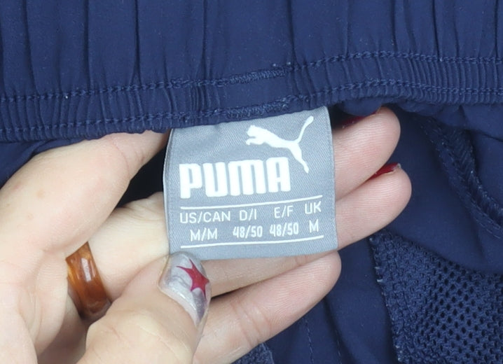 Puma Unisex Blue M Athletic Training Shorts with Pockets