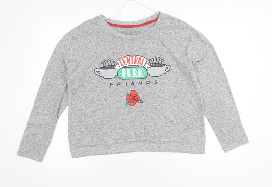 Love Lounge Women’s Grey Friends Central Perk Pyjama Top S
