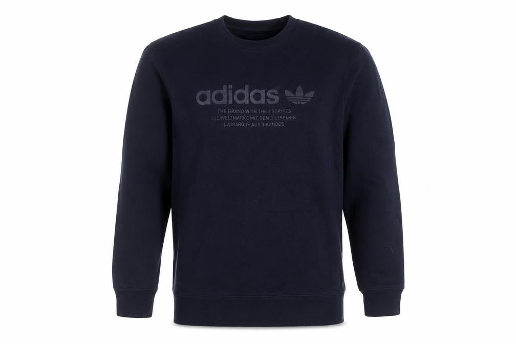 Mens UK M Regular adidas Blue Pullover Sweatshirt