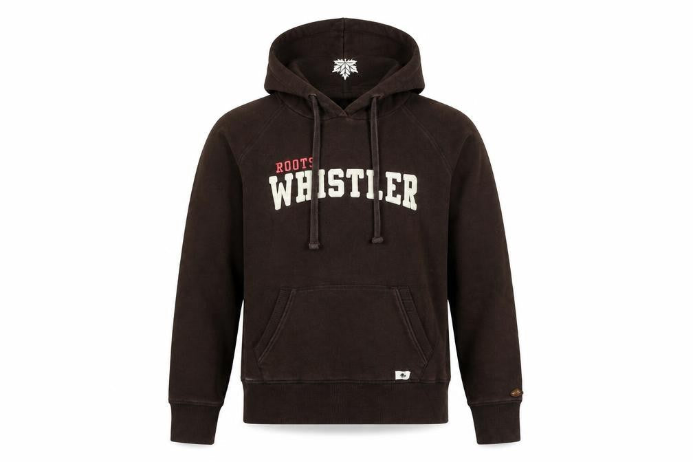 Ski Roots Womens Brown Whistler Hoodie L Pullover Cotton Blend