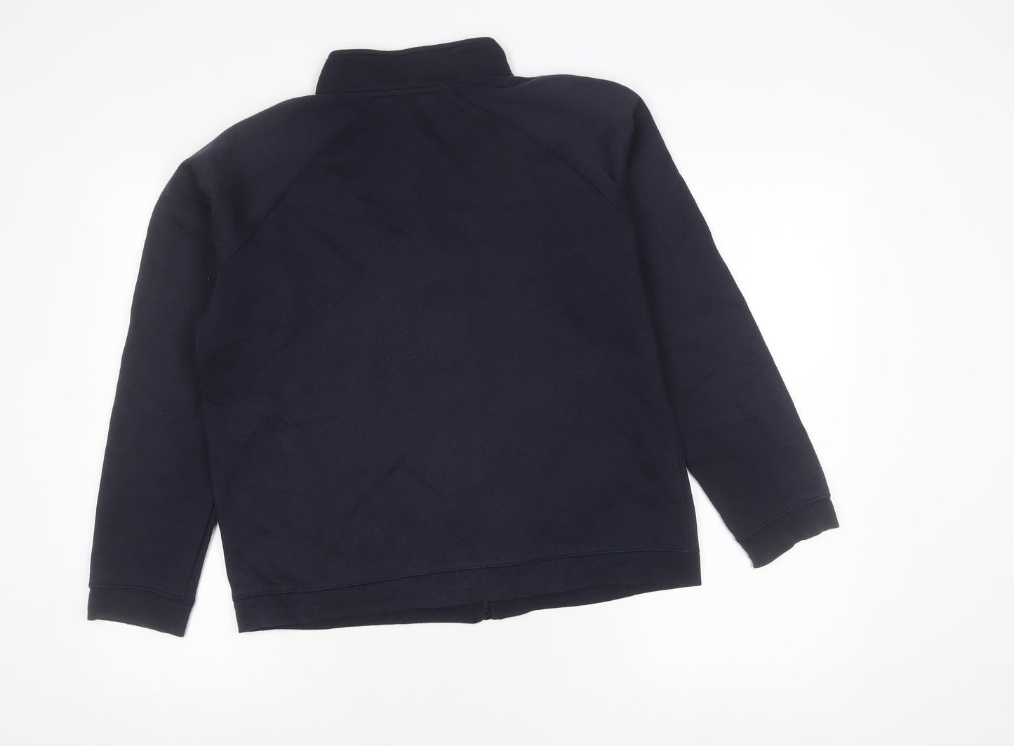 Berkertex Teens Blue Fleece Zip Jacket Size 14 Casual Full Zip