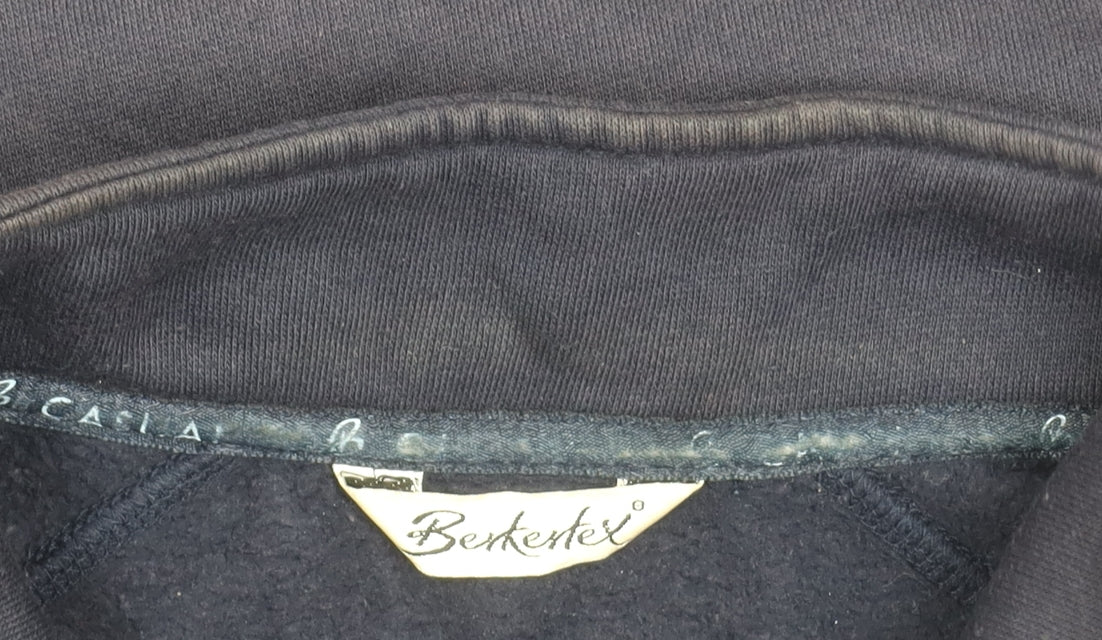 Berkertex Teens Blue Fleece Zip Jacket Size 14 Casual Full Zip