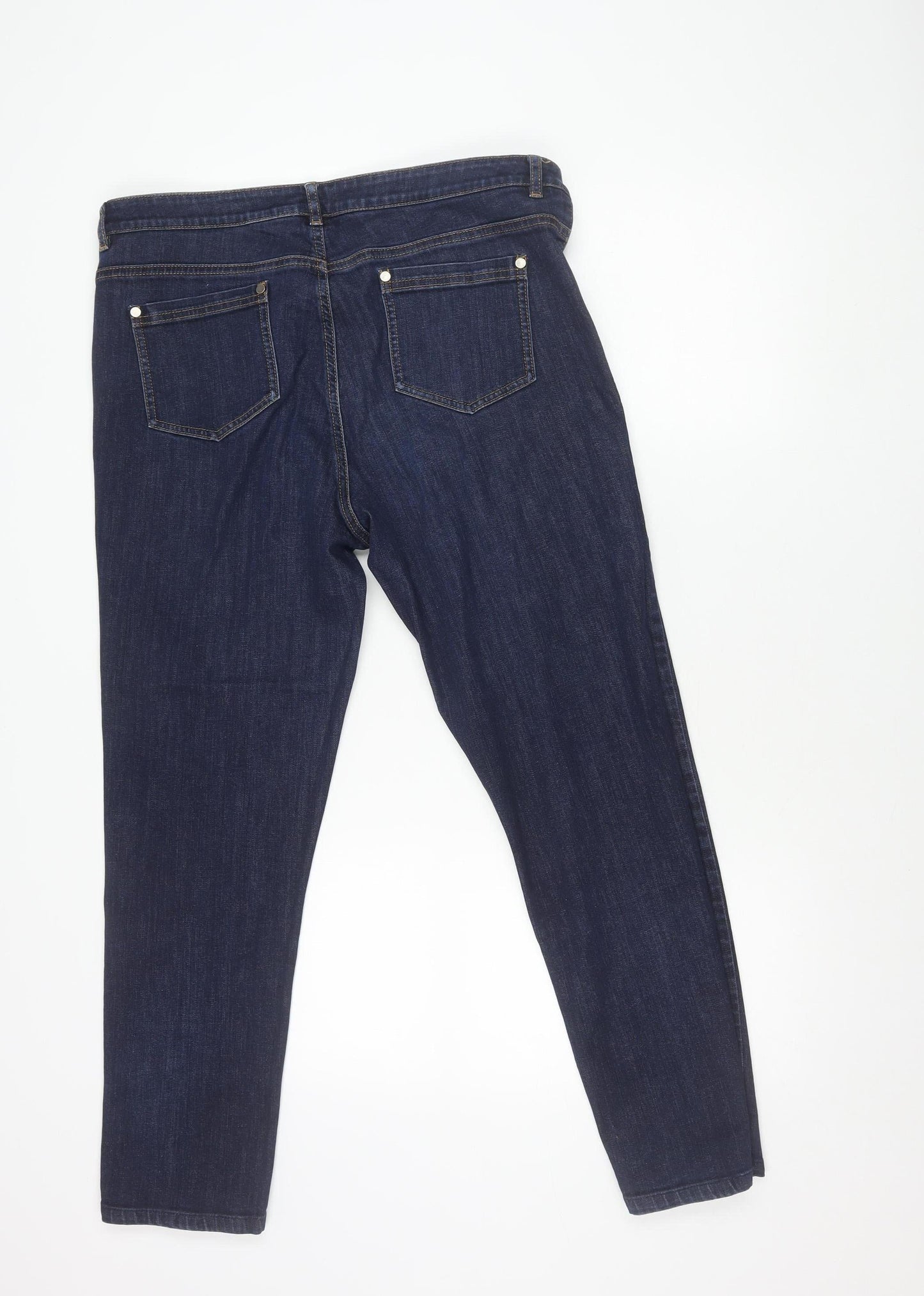 Hobbs Women Blue Size 16 Slim Fit Mid Rise Skinny Jeans