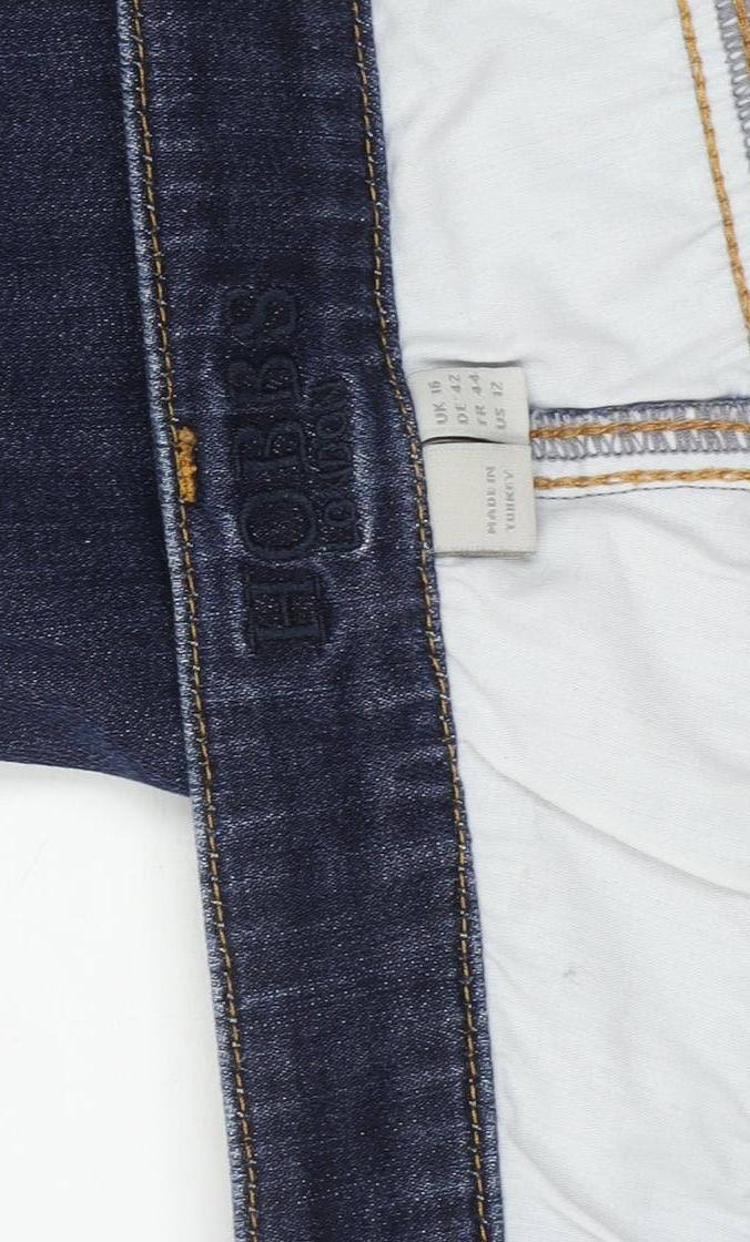 Hobbs Women Blue Size 16 Slim Fit Mid Rise Skinny Jeans