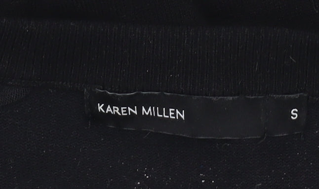 Karen Millen Womens Black Lace Knit Cardigan Size S