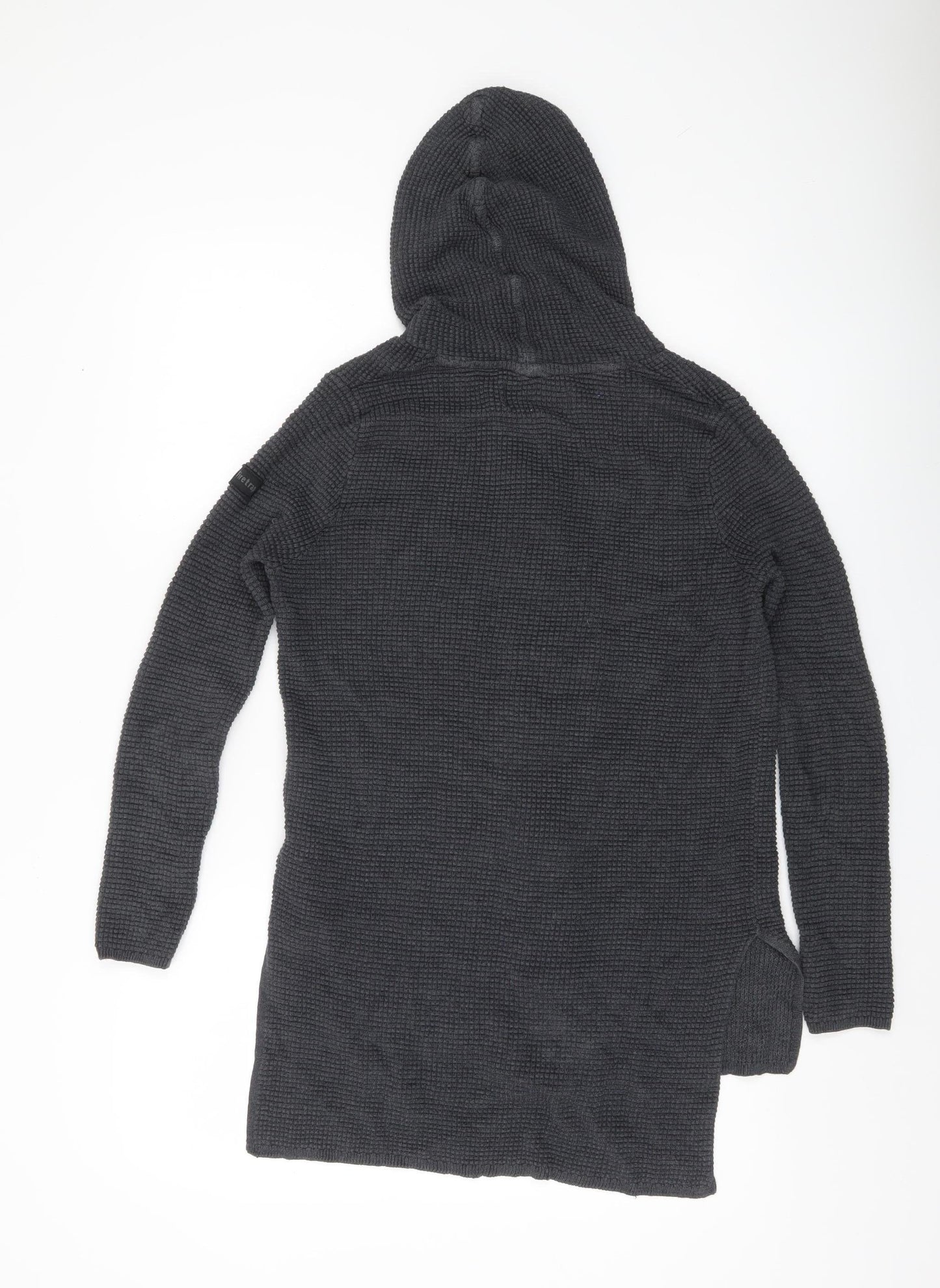 Firetrap Womens Grey Hooded Zip Cardigan Jumper M Regular