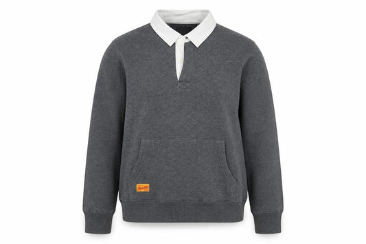 Womens UK 8 Regular Superdry Grey Henley Sweatshirt