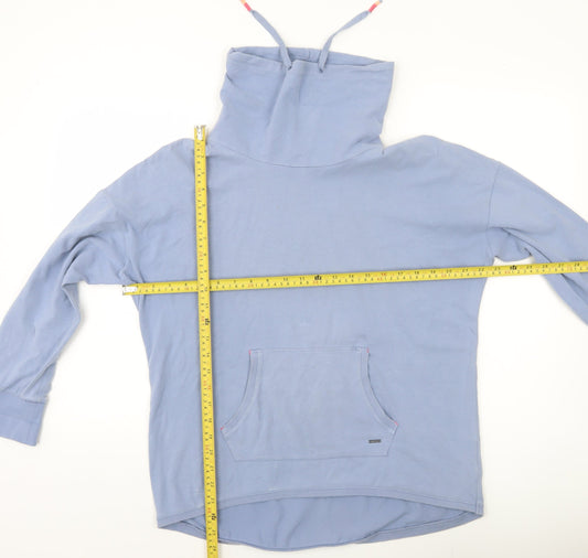 Weird Fish Women’s Blue Pullover Hoodie UK 14 Cotton Blend