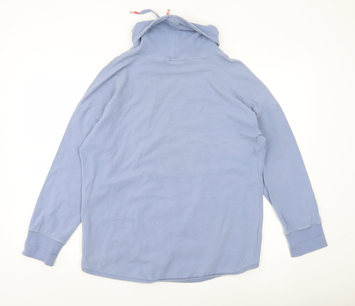 Weird Fish Women’s Blue Pullover Hoodie UK 14 Cotton Blend
