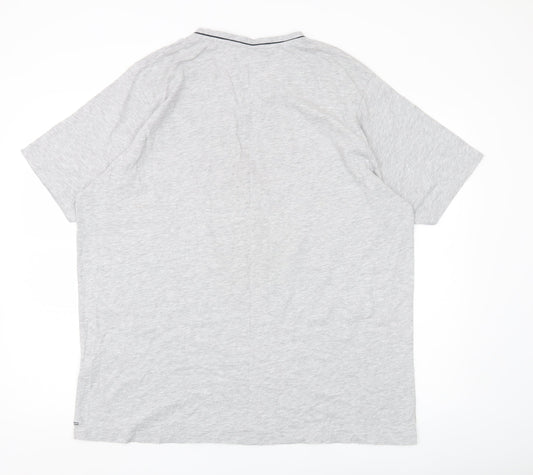 Slazenger Men’s Grey 2XL V-Neck Cotton Blend T-Shirt