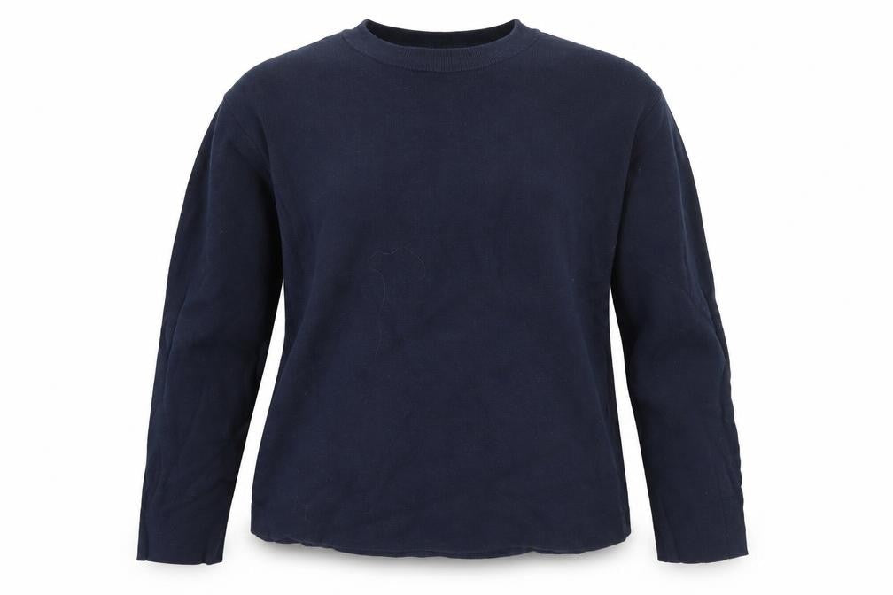 Marks and Spencer Womens Small Navy Blue Cotton Pullover Jumper