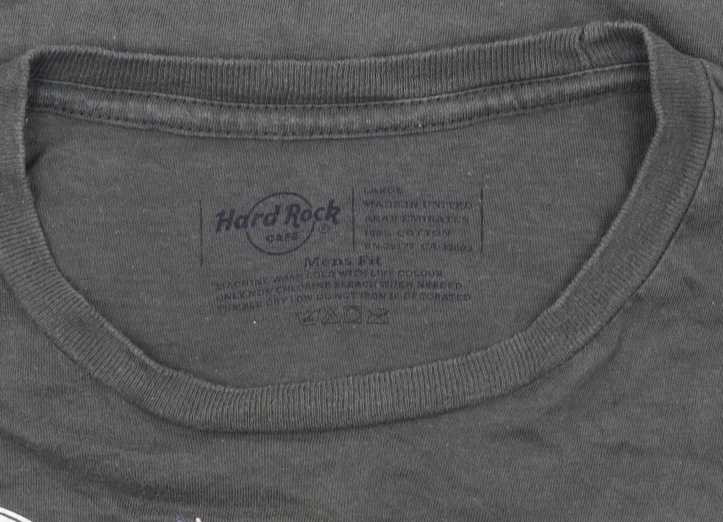 Hard Rock Cafe Dubai Men's Green L Graphic Print T-Shirt