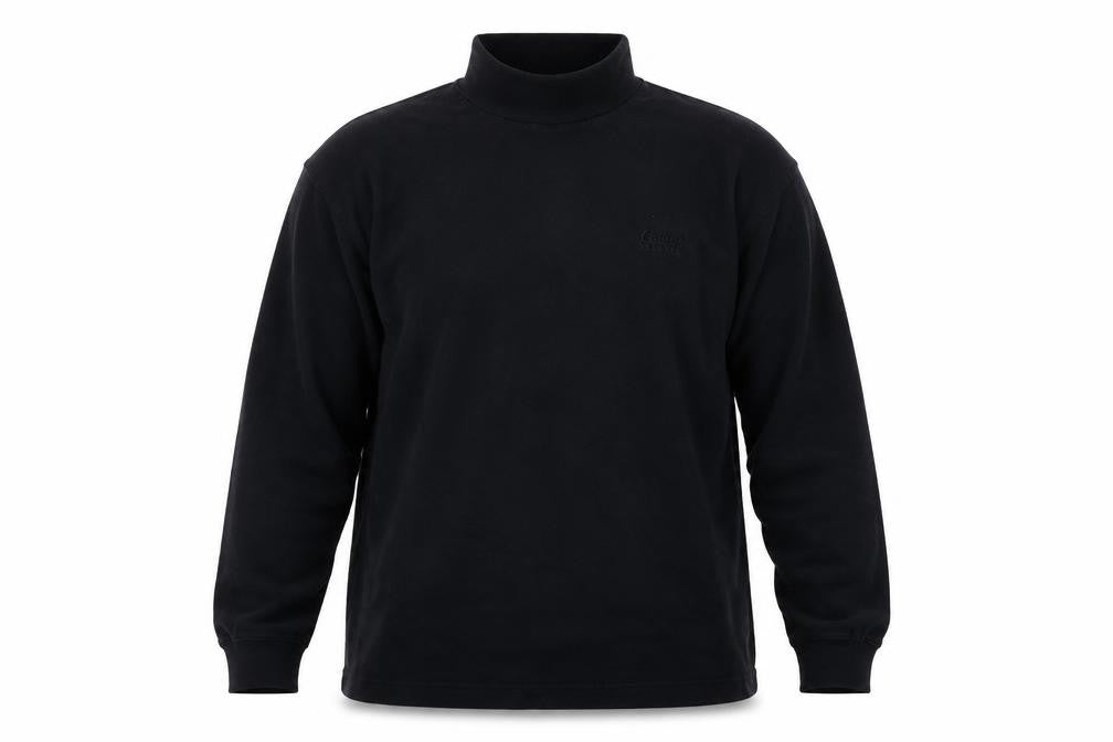 Cotton Traders Men's Black M Mock Neck Pullover Sweatshirt