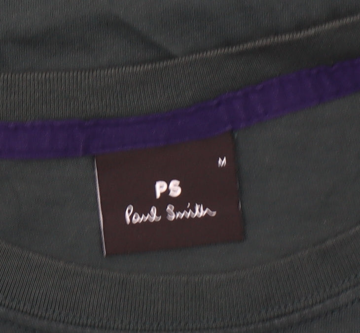 Paul Smith Men’s Green Cotton Crew Neck Short Sleeve T-Shirt M