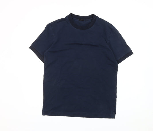Hugo Boss Men’s Blue Short Sleeve Cotton Crew Neck T-Shirt Size M