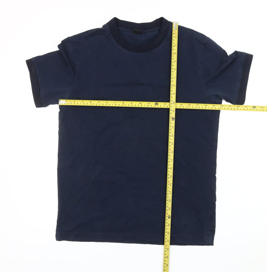 Hugo Boss Men’s Blue Short Sleeve Cotton Crew Neck T-Shirt Size M