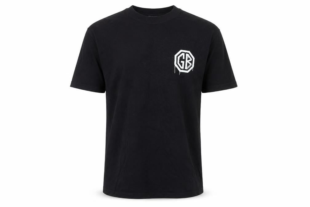 Russell Men’s Black Graphic Print T-Shirt Size S Short Sleeve Cotton