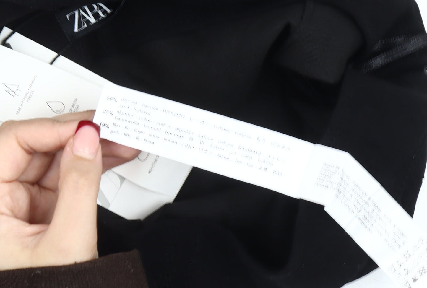 Zara Women Black S Midi Pencil Skirt High Waist Viscose Blend