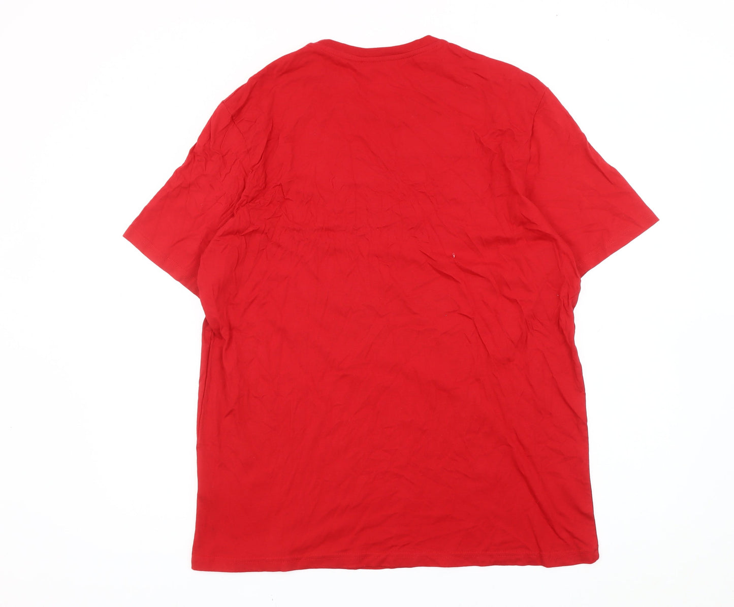 Marvel Men’s Red XL Graphic Print Crew Neck Short Sleeve T-Shirt